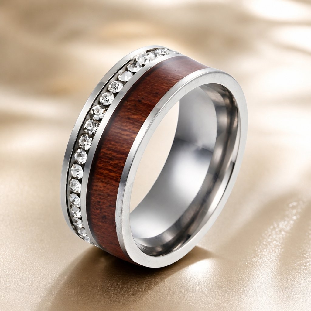 TR-17015 Ring - Silver/Brown/52mm