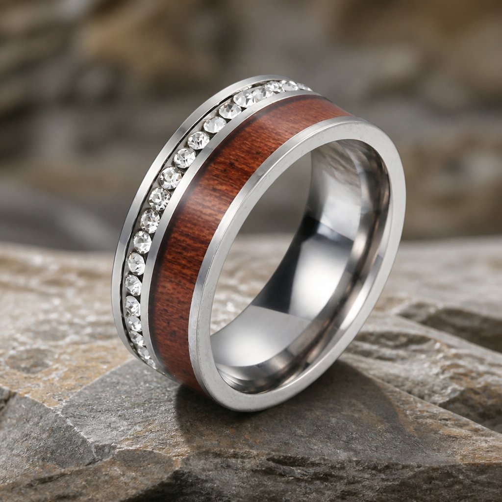 TR-17018 Ring - Silver/Brown/59mm