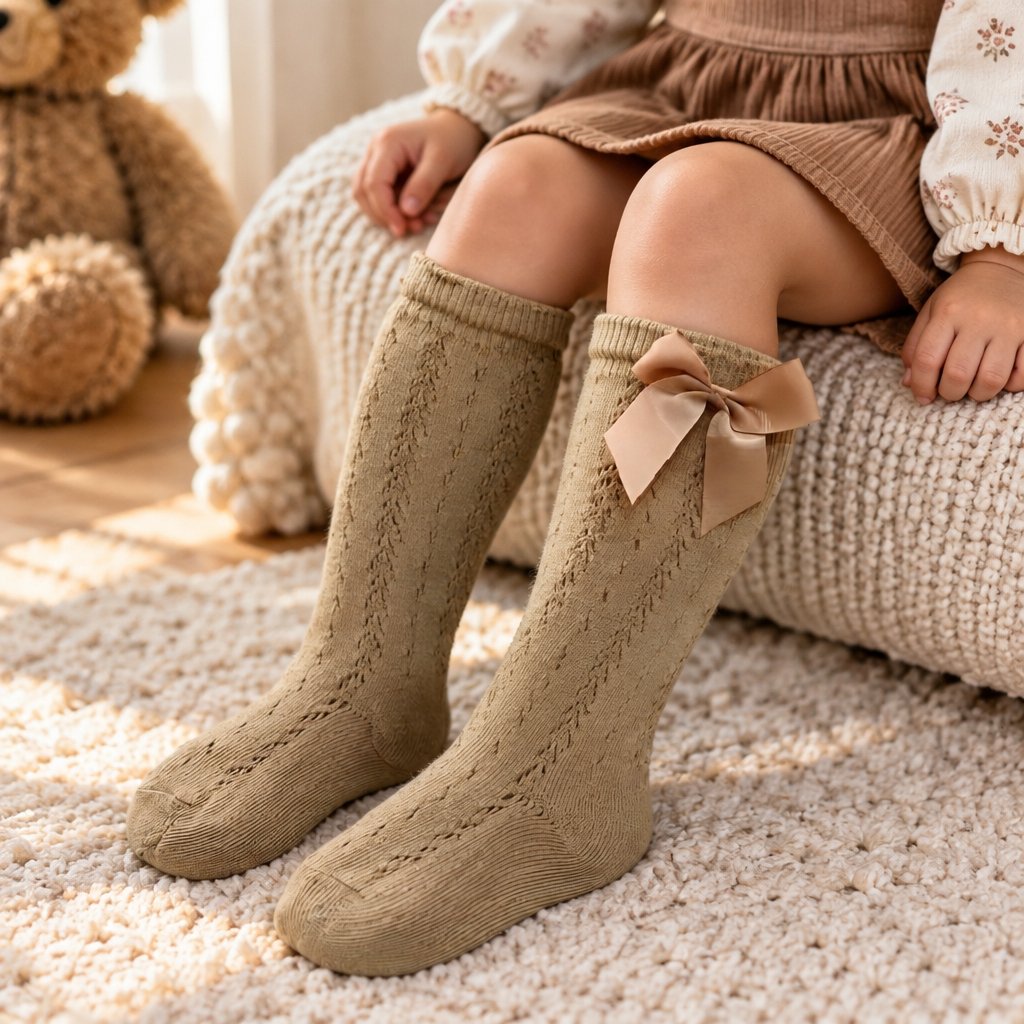 Children's Knee Socks - Brown / M