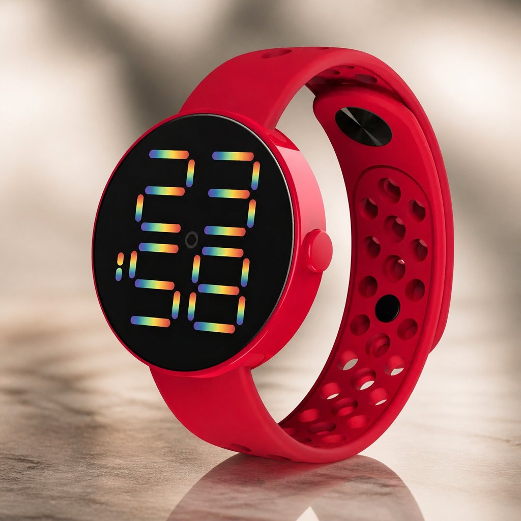 Silicone Watch RO-22394 - Red
