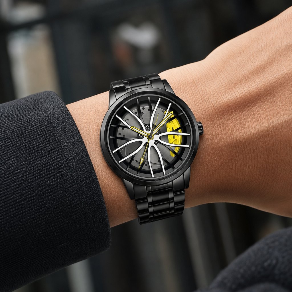 Wheel ST-25997 Watch - Black/Yellow