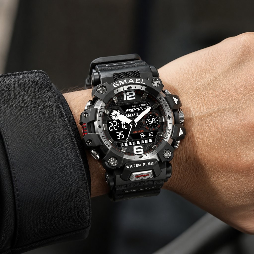 Watch SMAEL GR-29430 - Black/Silver