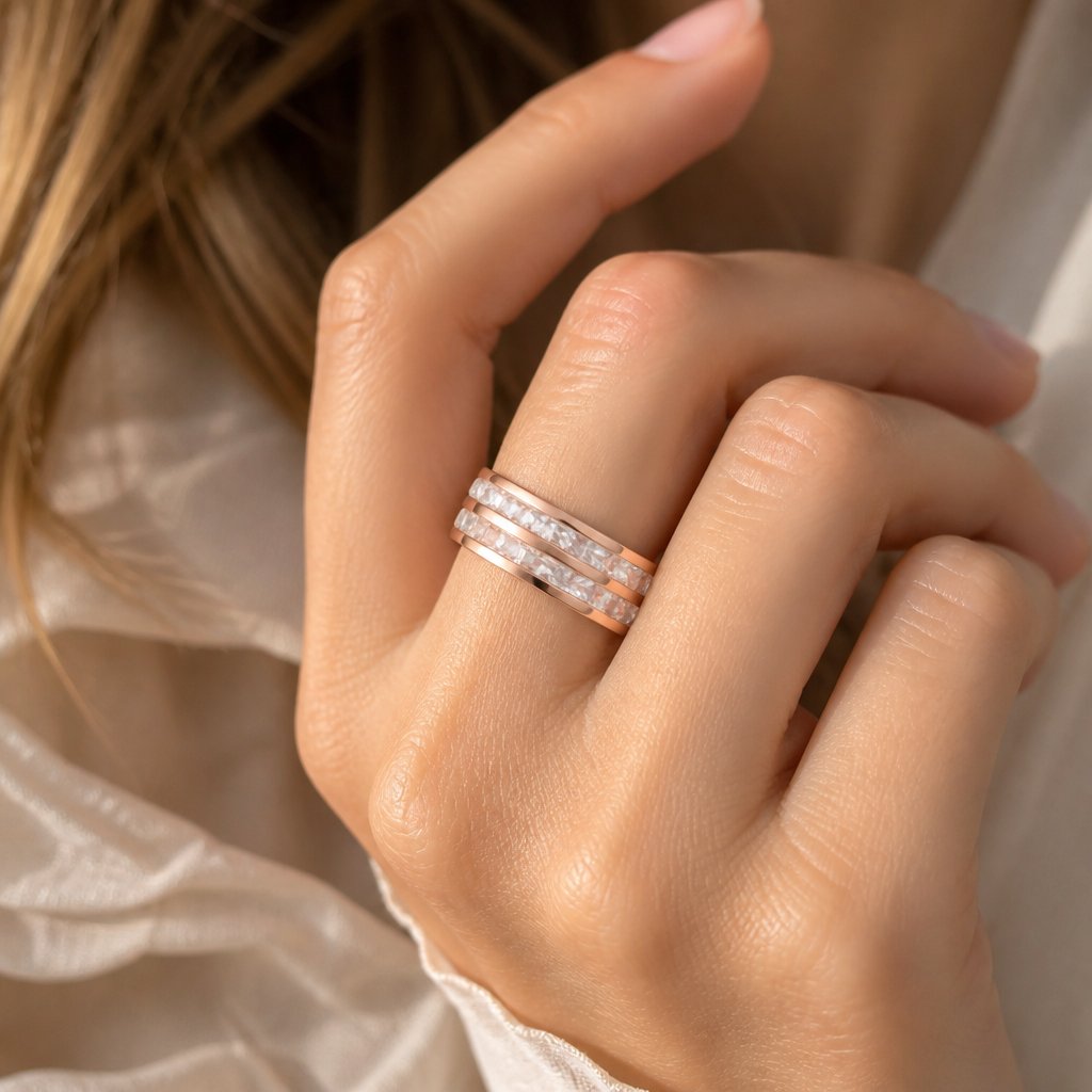 DE-31813 Ring - Gold/Pink/52mm