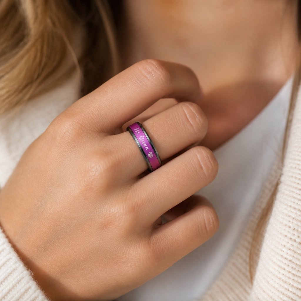 My Queen Ring - Black/Purple/49mm
