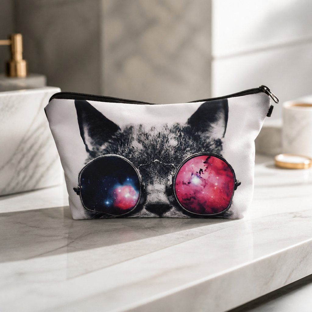 SH-3306 Cosmetic bag - Gray/Pink