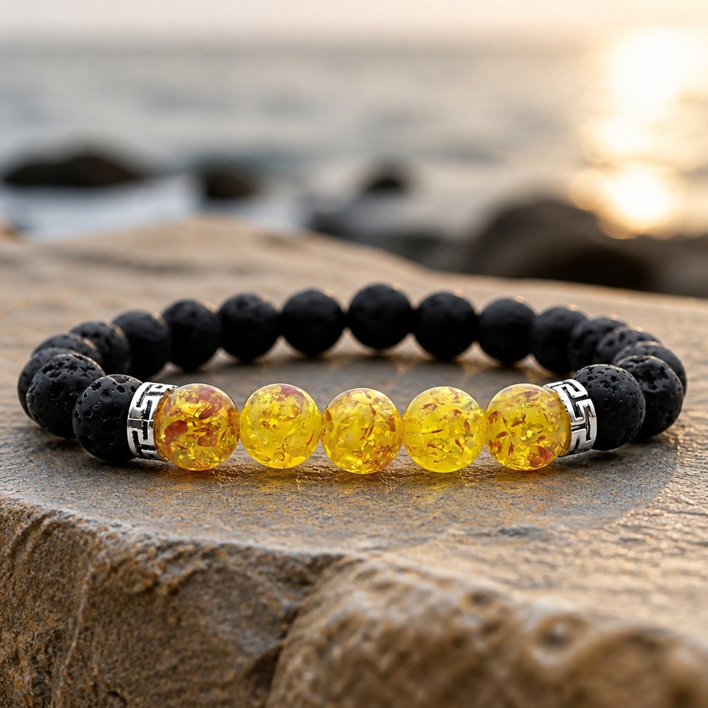 OR-33388 Bracelet - Black / Yellow