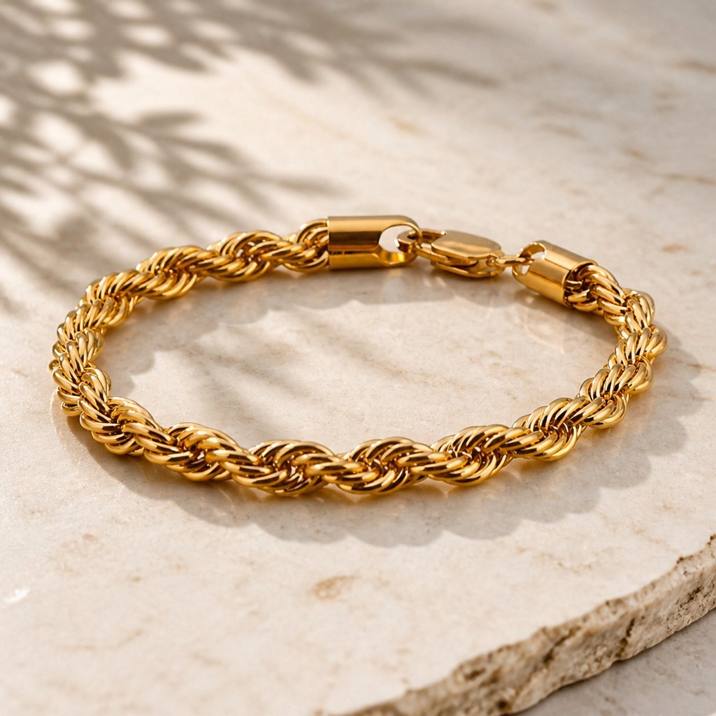 DA-34711 Wrist Chain - Gold / 22cm / 6mm