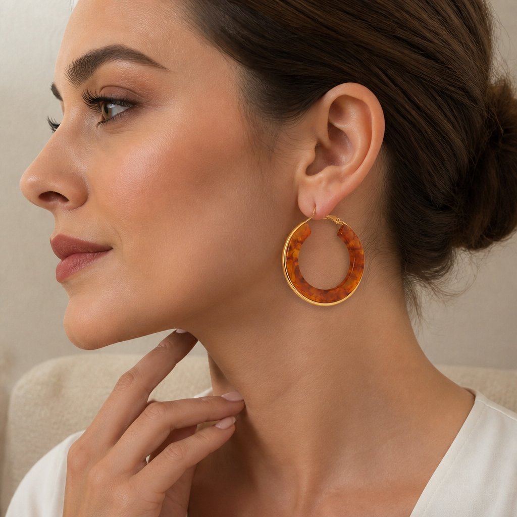 VI-38262 Earrings - Brown