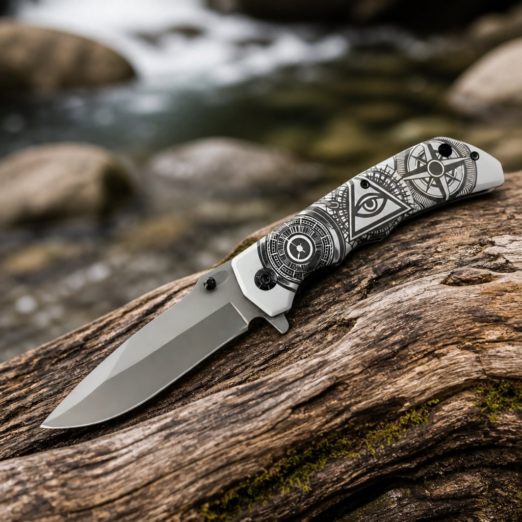 Outdoor Folding Knife YC-39076 - Type1 / Gray / Black