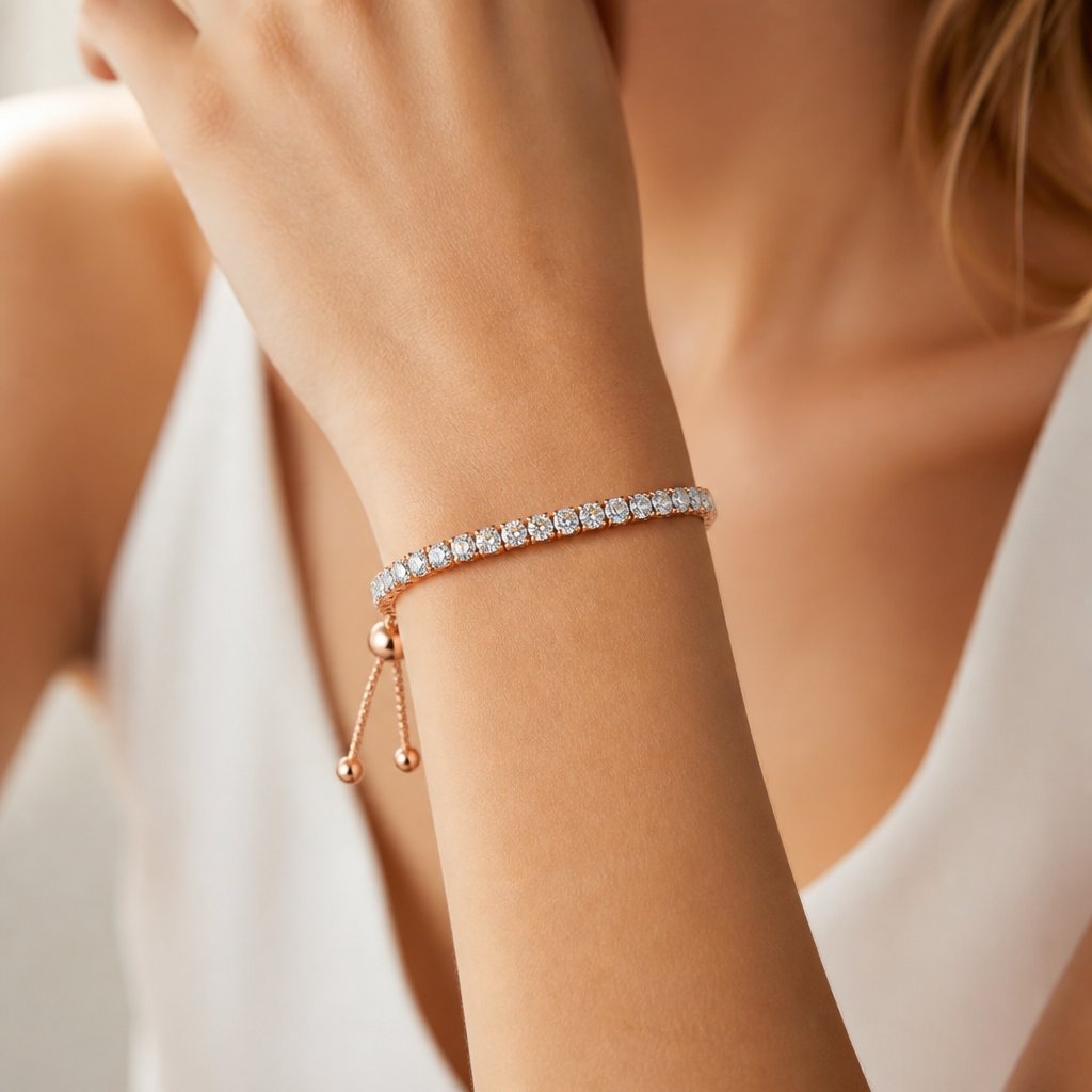 FL-4216 Bracelet - Gold/Crystal